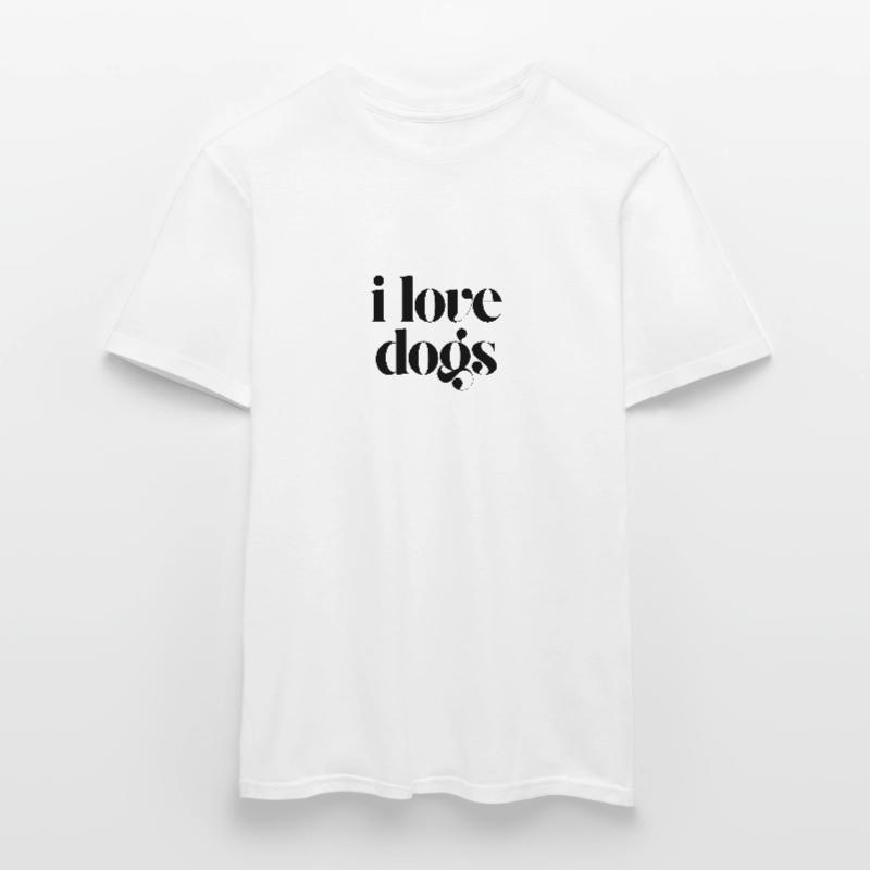 Ich liebe Hunde Männer T-Shirt