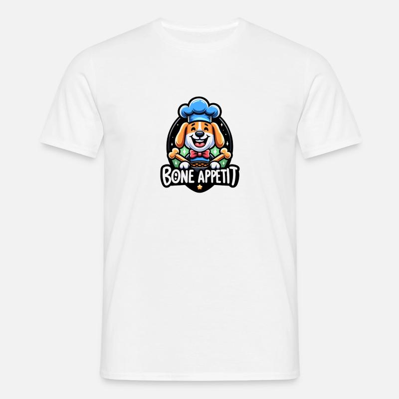 Bone Appetit - Männer T-Shirt - Weiß