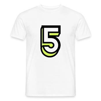 5 JAHRE. 5-JÄHRIGES JUBILÄUM. GEBURTSTAG 5 JAHRE. 5 - Männer T-Shirt - Weiß - Vorne - AI Model Male 178 dark (178cm)