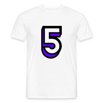 5. 5 JAHRE. 5-JÄHRIGES JUBILÄUM. GEBURTSTAG 5 JAHRE. 5 - Männer T-Shirt - Weiß - Vorne - AI Model Male 178 dark (178cm)