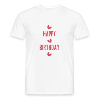 ALLES GUTE ZUM GEBURTSTAG. ALLES GUTE ZUM GEBURTSTAG. JAHRESTAG. - Männer T-Shirt - Weiß - Vorne - AI Model Male 178 dark (178cm)