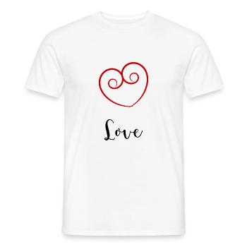 PAAR. ICH HABE GERADE GEHEIRATET. Junggesellinnenabschied. VALENTINSTAG. MARIES - Männer T-Shirt - Weiß - Vorne - AI Model Male 178 dark (178cm)