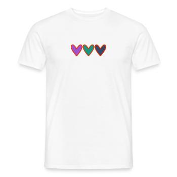 GRANNY. MOTHER'S DAY. HAPPY GRANNY'S DAY. I LOVE YOU - Men's T-Shirt - white - Front - AI Model Male 178 dark (178cm)