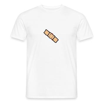 pansement et sang - T-shirt homme - blanc - Devant - AI Model Male 178 dark (178cm)