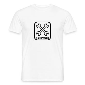 Mechanic Mechanik Mécanique Mécanicien Garage - Men's T-Shirt - white - Front - AI Model Male 178 dark (178cm)