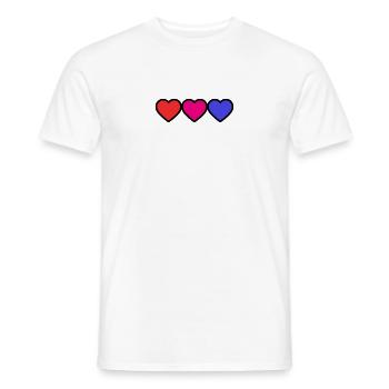 PAAR. VALENTINSTAG. HERZ. WEIHNACHTEN. GERADE VERHEIRATET. - Männer T-Shirt - Weiß - Vorne - AI Model Male 178 dark (178cm)