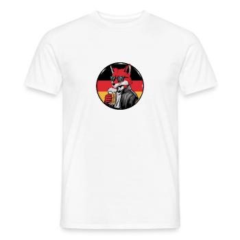 Fuchs Bier Geschenk - Männer T-Shirt - Weiß - Vorne - AI Model Male 178 dark (178cm)