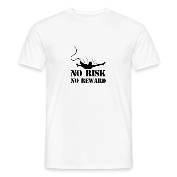 Bungee Jumping Evolution Sport Fun - Men's T-Shirt - white - Front - AI Model Male 178 dark (178cm)