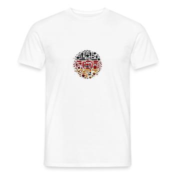 Deutsche Präzision: EM 2024 - Männer T-Shirt - Weiß - Vorne - AI Model Male 178 dark (178cm)