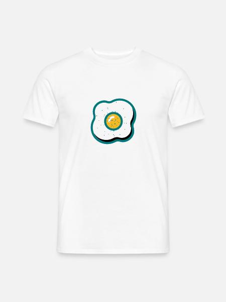 fried egg - Men's T-Shirt - white