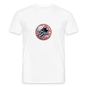 Exploration de l’espace - T-shirt homme - blanc - Devant - AI Model Male 178 dark (178cm)
