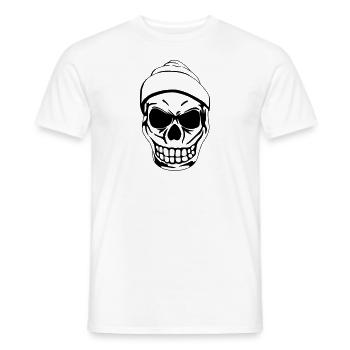 Totenkopf - Männer T-Shirt - Weiß - Vorne - AI Model Male 178 dark (178cm)