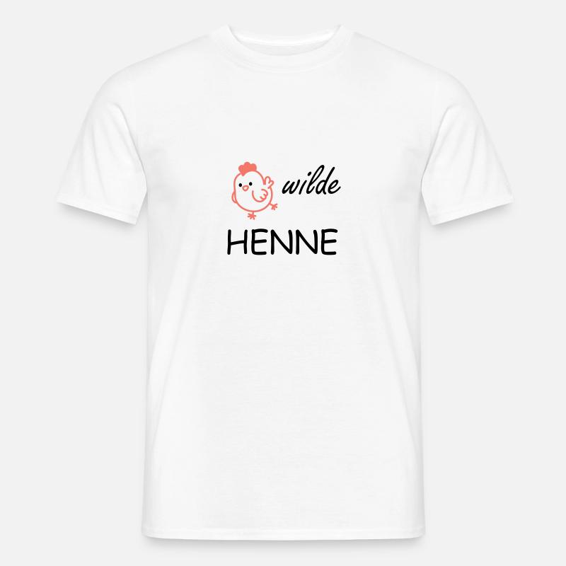 wilde Henne - Männer T-Shirt - Weiß