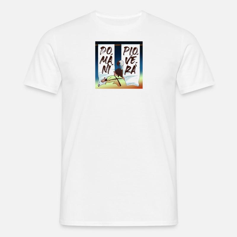 Morgen wird es regnen - Männer T-Shirt - Weiß