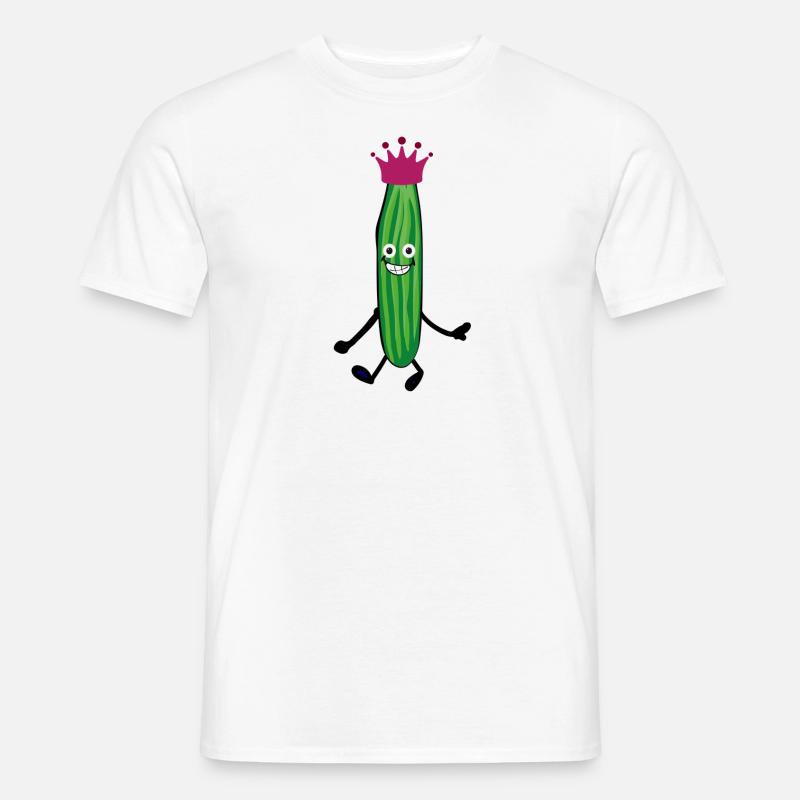gurken,prinzessin,gurken,gurke,salatgurke,krone - Männer T-Shirt - Weiß