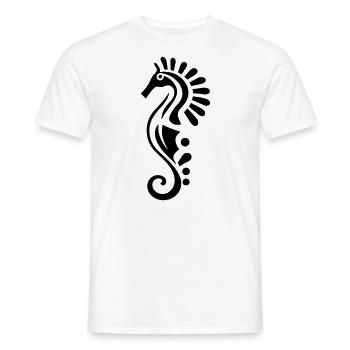 Seepferdchen - Männer T-Shirt - Weiß - Vorne - AI Model Male 178 dark (178cm)