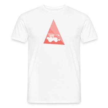 Moissonneuse-batteuse Bauer - T-shirt homme - blanc - Devant - AI Model Male 178 dark (178cm)