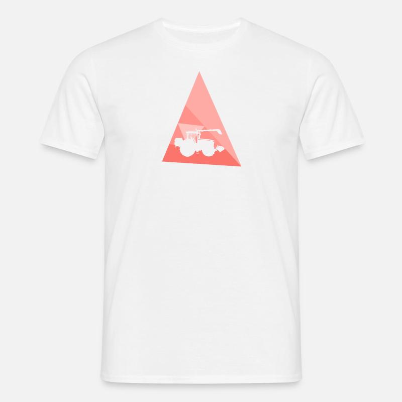 Bauer Mähdrescher - Männer T-Shirt - Weiß