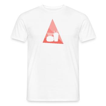 Food Truck Burger Meal - Men's T-Shirt - white - Front - AI Model Male 178 dark (178cm)