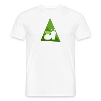 Burger Snack - Men's T-Shirt - white - Front - AI Model Male 178 dark (178cm)