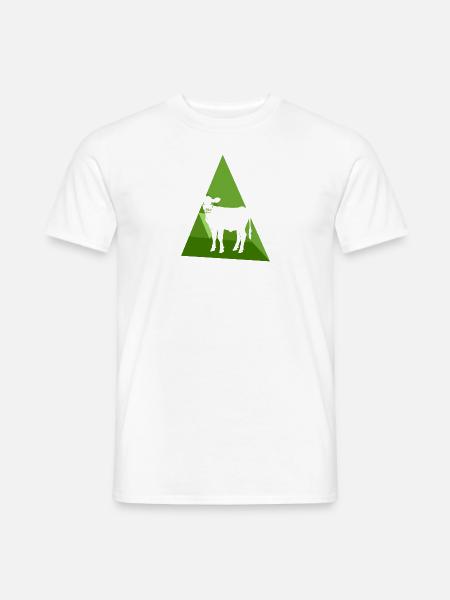 Vegan Fleisch Tierschutz - Männer T-Shirt - Weiß