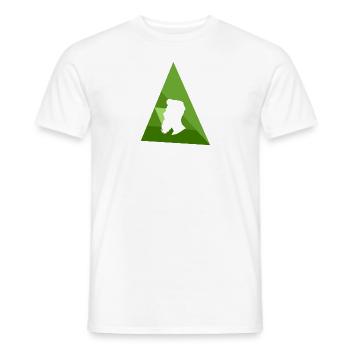 Beard Hipster - Men's T-Shirt - white - Front - AI Model Male 178 dark (178cm)