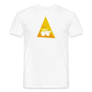Moissonneuse-batteuse agricole - T-shirt homme - blanc - Devant - AI Model Male 178 dark (178cm)