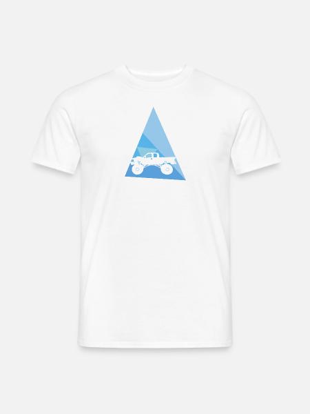 Reifen Monstertruck - Männer T-Shirt - Weiß