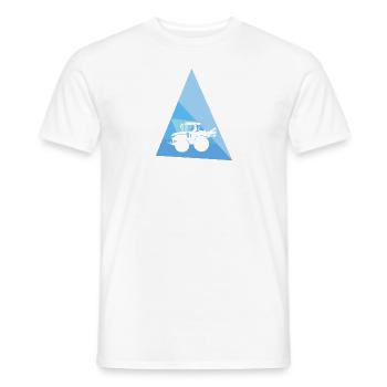 Farmer Combine Harvester Agriculture - Men's T-Shirt - white - Front - AI Model Male 178 dark (178cm)