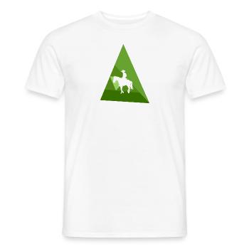 Selle Cowboy Ranch - T-shirt homme - blanc - Devant - AI Model Male 178 dark (178cm)