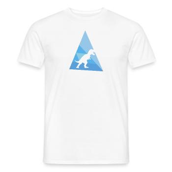 Musée des dinosaures Tyrannosaure - T-shirt homme - blanc - Devant - AI Model Male 178 dark (178cm)
