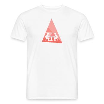 Board games Community game Game night - Men's T-Shirt - white - Front - AI Model Male 178 dark (178cm)