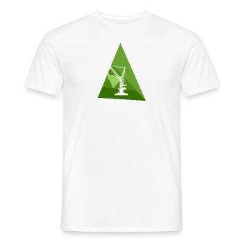 Grue chantier construction maison - T-shirt homme - blanc - Devant - AI Model Male 178 dark (178cm)