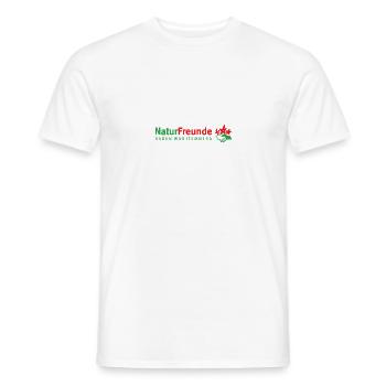 NaturFreunde Baden-Württemberg Logo - Männer T-Shirt - Weiß - Vorne - AI Model Male 178 dark (178cm)