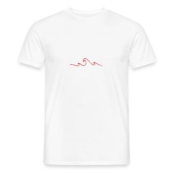 Vagues - T-shirt homme - blanc - Devant - AI Model Male 178 dark (178cm)
