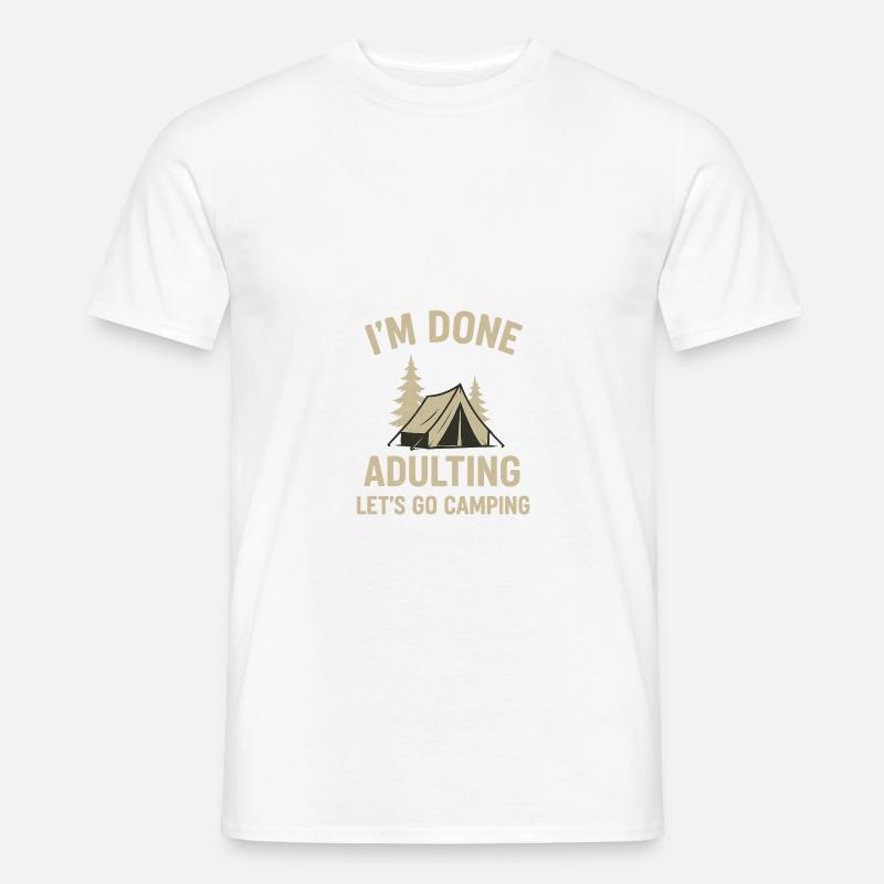 Camping - Men’s T-shirt - white