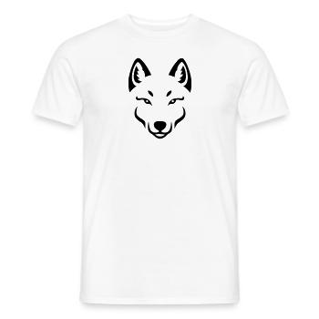 Loup - T-shirt homme - blanc - Devant - AI Model Male 178 dark (178cm)