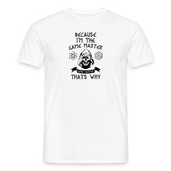 Game master nerd role playing game geek gift - Men's T-Shirt - white - Front - AI Model Male 178 dark (178cm)