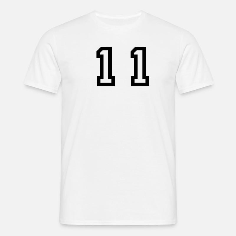 Nummer - 11 - elf - Männer T-Shirt - Weiß