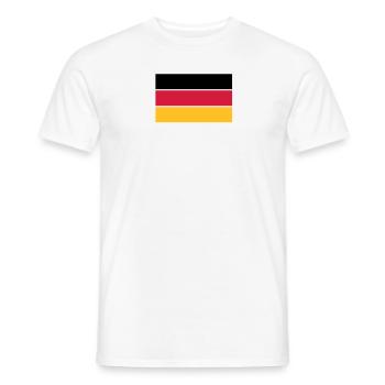 deutschland_50 - Männer T-Shirt - Weiß - Vorne - AI Model Male 178 dark (178cm)