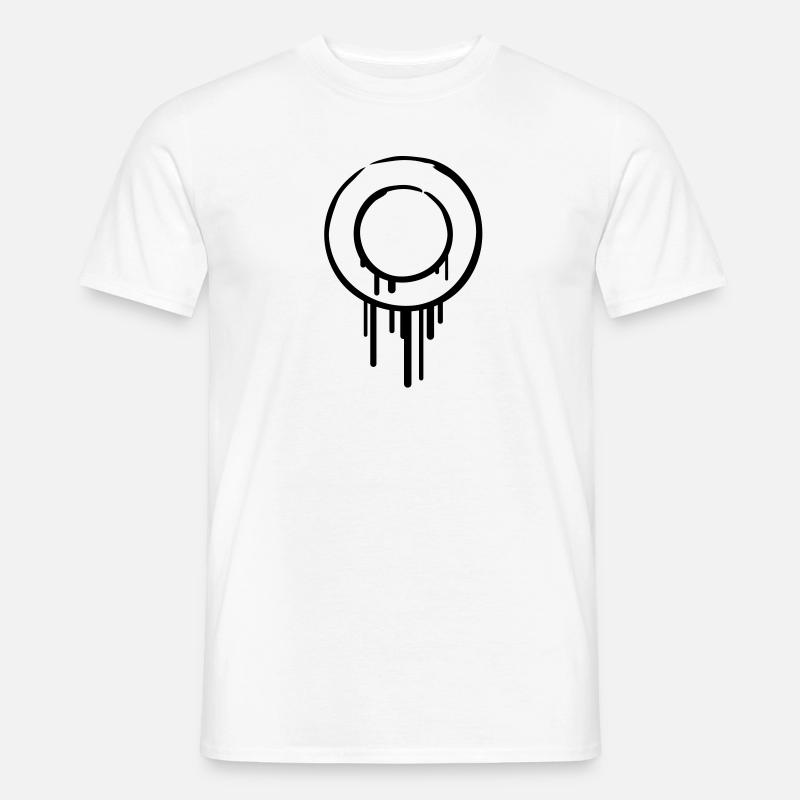 circle_rings_graffiti - Männer T-Shirt - Weiß