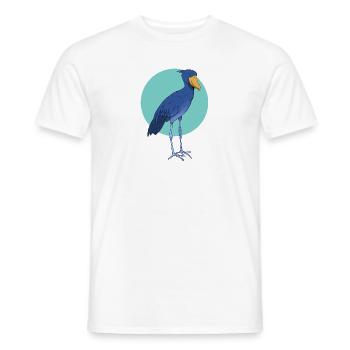 Shoebill Bird Ornithologist Forest I Gift - Men's T-Shirt - white - Front - AI Model Male 178 dark (178cm)