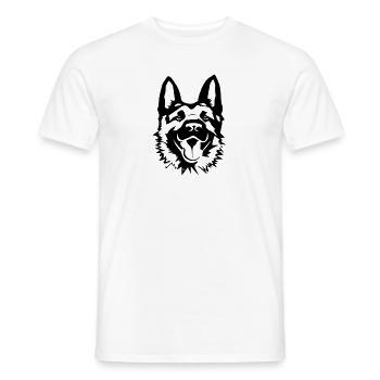 Deutscher Schäferhund - Männer T-Shirt - Weiß - Vorne - AI Model Male 178 dark (178cm)