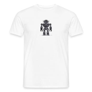 ROBOFORM - Männer T-Shirt - Weiß - Vorne - AI Model Male 178 dark (178cm)