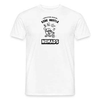 Side Hustle Nomads - Men's T-Shirt - white - Front - AI Model Male 178 dark (178cm)