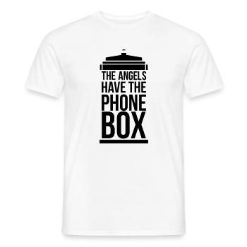 the angels have the phone box - Männer T-Shirt - Weiß - Vorne - AI Model Male 178 dark (178cm)