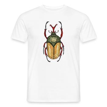 Großer Hirsch - Riesenhirschkäfer - Männer T-Shirt - Weiß - Vorne - AI Model Male 178 dark (178cm)