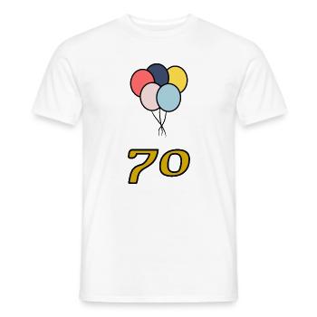 70 - T-shirt homme - blanc - Devant - AI Model Male 178 dark (178cm)