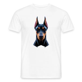 Dobermann Hunde Motiv Wachhund Stolze Dobermänner - Männer T-Shirt - Weiß - Vorne - AI Model Male 178 dark (178cm)