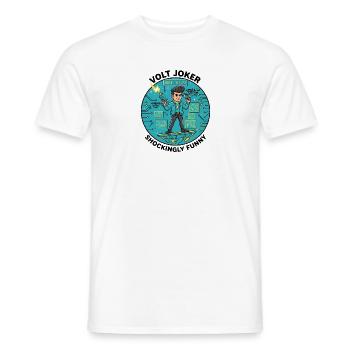 Watt's Up Elektronikheld - Männer T-Shirt - Weiß - Vorne - AI Model Male 178 dark (178cm)
